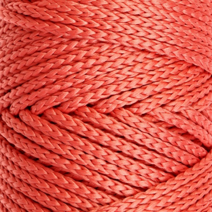Шнур для вязания без сердечника 100% полиэфир, ширина 3мм 100м/210гр, (96 сиреневый) розовый (арт. СМЛ-40115-9-СМЛ0002862175)