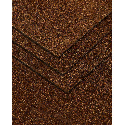 Фоамиран глиттерный 1мм 20*30 см  коричневый (арт. ТФМ-18-4-17970.004)