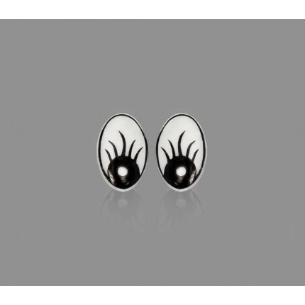 Глазки р.0,8x1,1см черно-белый 50шт. (арт. ТГЛ-19-1-14259)