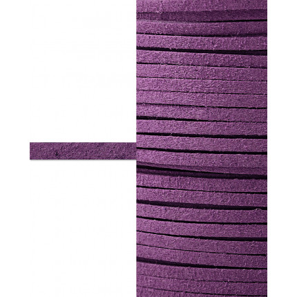 Шнур  замшевый ш.0,3 см фиолетовый 1 м (арт. ТШН-11-15-5000.006)