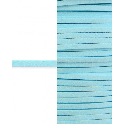 Шнур  замшевый ш.0,3 см голубой 1 м (арт. ТШН-11-29-5000.016)