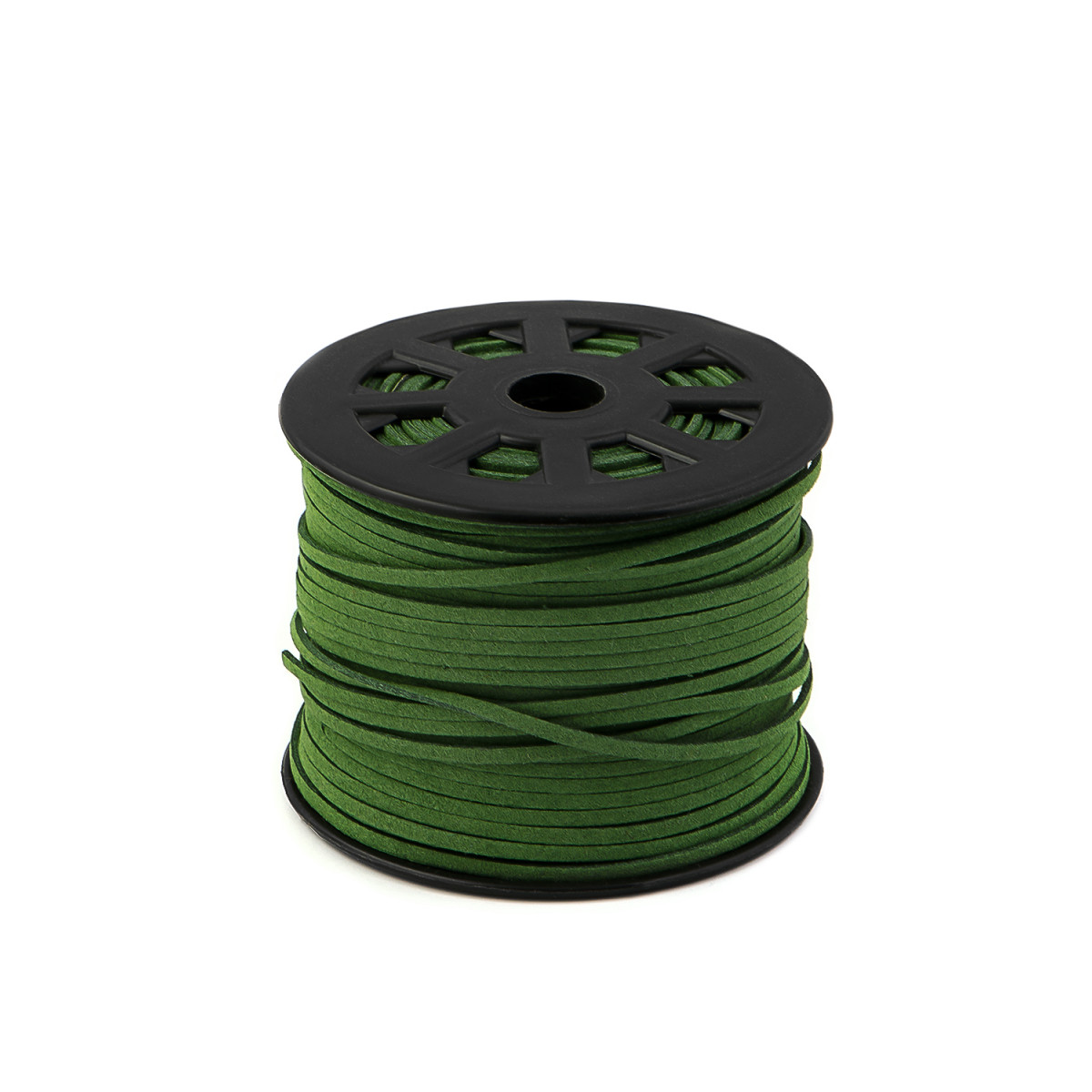 Шнур  замшевый ш.0,3 см зеленый 1 м (арт. ТШН-11-39-5000.017)