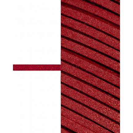 Шнур замшевый с глиттером ш.0,3 см красный 1 пог.м. (арт. ЗШД-2-2-38962.002)