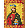 Схема для вышивания №1 Канва/ткань с рисунком "Нова Слобода" №1 для вышивания бисером формат А3 БИС 1209 "Христос Спаситель"