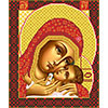 Нова Слобода №1 Канва/ткань с рисунком "Нова Слобода" №1 для вышивания бисером формат А3 БИС 1210 "Богородица Корсунская" 