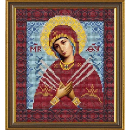 Набор для вышивания 9007 Набор для вышивания «Nova Sloboda» С9007, Богородица Семистрельная