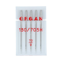 ORGAN  Иглы для быт. шв. машин "ORGAN" универсальные 5 шт в пенале 5105070 № 70 