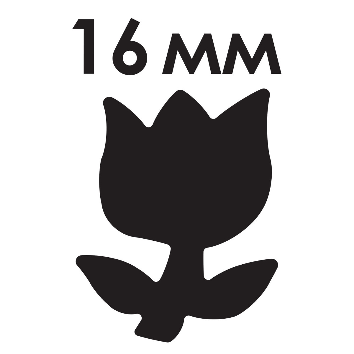 Дырокол фигурный "Тюльпан", диаметр вырезной фигуры 16 мм, ОСТРОВ СОКРОВИЩ, 227158 (арт. 227158)