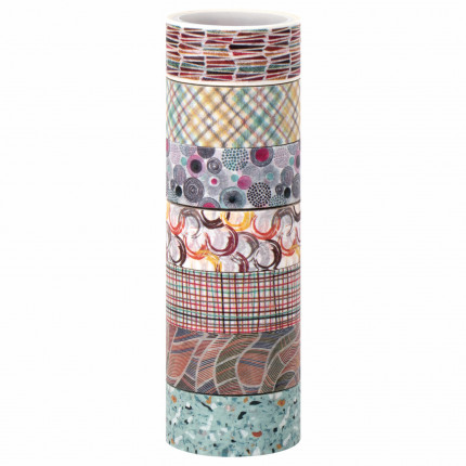 Клейкие WASHI-ленты для декора "Микс №3", 15 мм х 3 м, 7 цветов, рисовая бумага, ОСТРОВ СОКРОВИЩ, 661711 (арт. 661711)