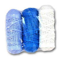 Osttex 1 Набор шнуров полиэфирных 4 мм (белый+синий+голубой) 