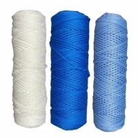 Osttex Набор шнуров полиэфирных 3мм (белый+синий+голубой) Набор шнуров полиэфирных 3мм (белый+синий+голубой) 