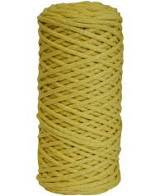 Шнур хлопковый 2 мм без сердечника (желтый) 50м (арт. ШХ 2мм желт)