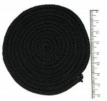 Шнур хлопковый 4 мм без сердечника (черный) 50м 2064К (арт. ШХ 4мм ч)