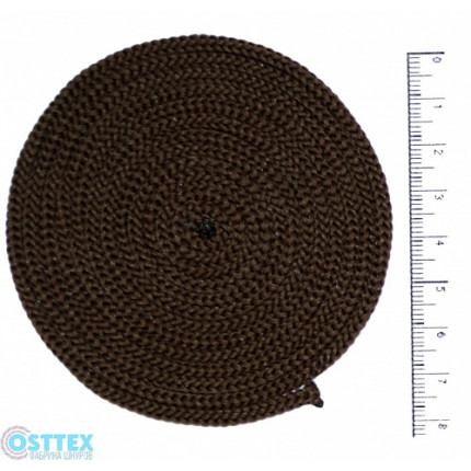Шнур полиэфирный 3 мм без сердечника (коричневый) 50м (146) (арт. ШП 3мм к)