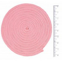 Osttex св роз Шнур полиэфирный 4 мм без сердечника (светло-розовый) 50м 