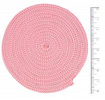 Шнур полиэфирный 4 мм без сердечника (светло-розовый) 50м (арт. св роз)