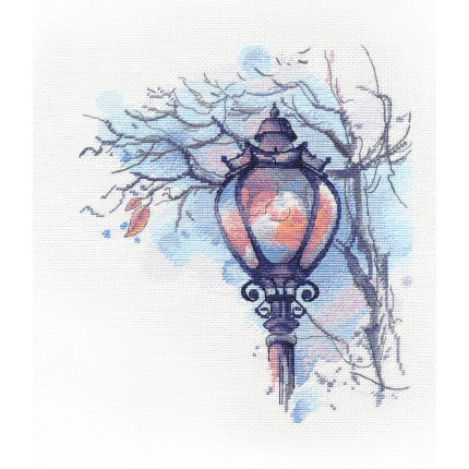 Набор для вышивания 1 Набор для вышивания «Овен» 1524 "Осенний фонарь" 20 х 21 см