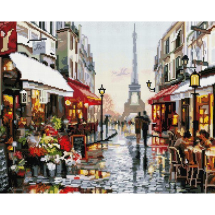 Алмазная мозаика 40х50 GF1198 Дождливый Париж (арт. GF1198)