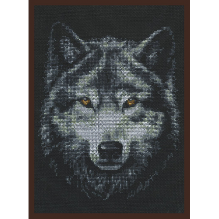 Набор для вышивания 02.001 Взгляд волка