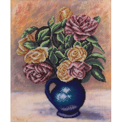 Набор для вышивания C-1686 Набор для вышивания "PANNA" C-1686 ( Ц-1686 ) "Розы в синей вазе"