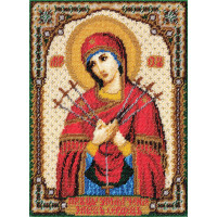Panna CM-1262 Набор для вышивания "PANNA" CM-1262 ( ЦМ-1262 ) "Икона Божией Матери Умягчение злых сердец" 