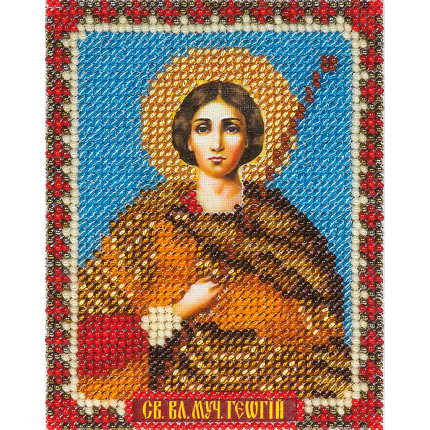 Набор для вышивания CM-1398 Набор для вышивания "PANNA" CM-1398 ( ЦМ-1398 ) "Икона Святого Великомученика Георгия"