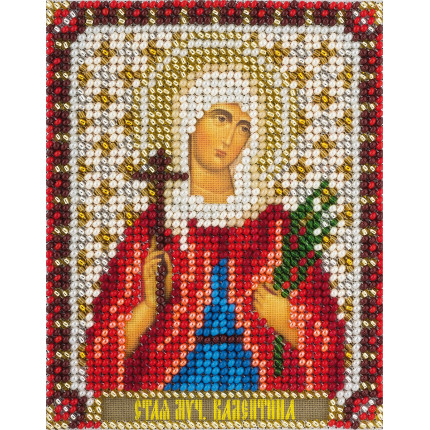 Набор для вышивания CM-1544 Набор для вышивания "PANNA" CM-1544 ( ЦМ-1544 ) "Икона Святой мученицы Валентины"