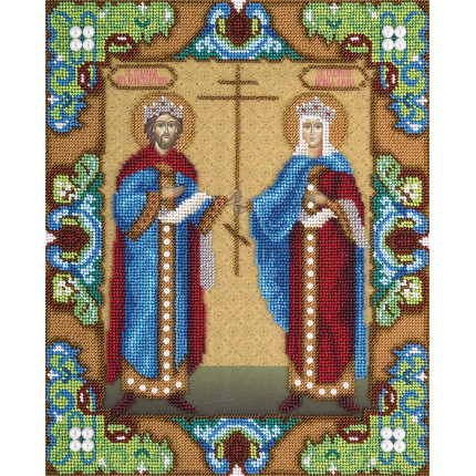 Набор для вышивания CM-1827 Набор для вышивания "PANNA" CM-1827 ( ЦМ-1827 ) "Икона Святых равноапостольных царя Константина и царицы Елены"