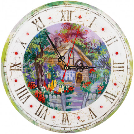 Набор для вышивания JK-2107 Набор для вышивания "PANNA" "Живая картина" JK-2107 ( ЖК-2107 ) "Часы с домиком"