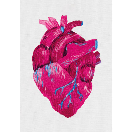 Набор для вышивания JK-2195 Набор для вышивания "PANNA" "Живая картина" JK-2195 "Анатомическое сердце"