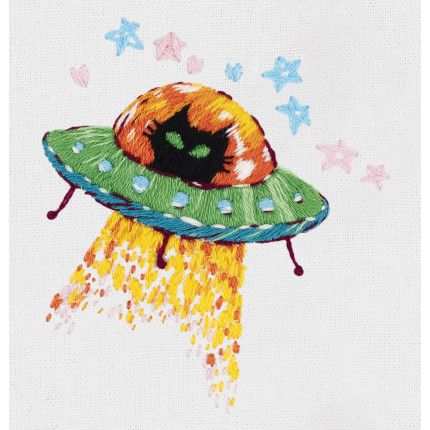 Набор для вышивания JK-2203 Набор для вышивания "PANNA" "Живая картина" JK-2203 "Космический кот"