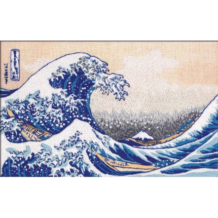 Набор для вышивания "PANNA" "Живая картина" MET-JK-2267 "Большая волна в Канагаве" 15 х 10 см (арт. MET-JK-2267)