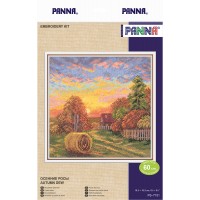 Panna PS-7151 Набор для вышивания «Panna» PS-7151 Осенние росы,16,5 x 16,5 см 