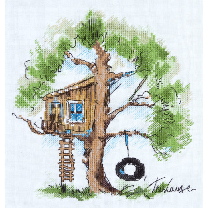 Набор для вышивания ПС-1952 Домик на дереве