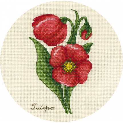 Набор для вышивания Ц-1809 Букетик тюльпанов