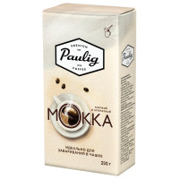 PAULIG 16672 Кофе молотый PAULIG (Паулиг) "Mokka", натуральный, 250 г, вакуумная упаковка, для заваривания в чашке, 16672 