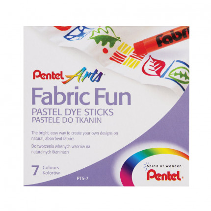 Пастель для ткани PENTEL "Fabric Fun", 7 цветов, картонная упаковка, PTS-7 (арт. PTS-7)