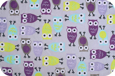 "PEPPY" Плюш 3RKC NIGHT OWLS ФАСОВКА 48 x 48 см 440 г/кв.м 100% полиэстер tiffany/violet (арт. 3RKC NIGHT OWLS)