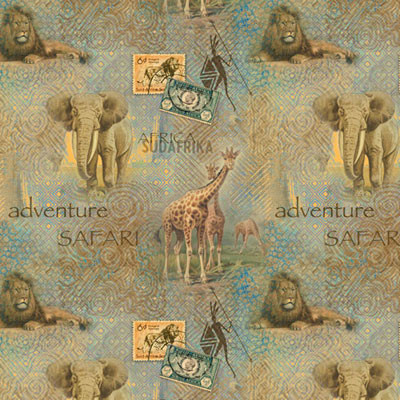Ткань для пэчворка PEPPY AFRICAN SAFARI PANEL 4473 ФАСОВКА 60 x 110 см 145±5 г/кв.м 100% хлопок 24888 MUL1 (арт. AFRICAN SAFARI PANEL 4473)