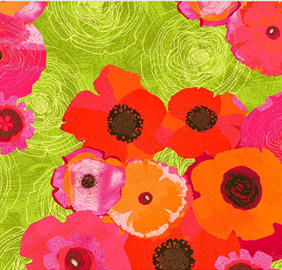 Ткань для пэчворка PEPPY ALWAYS BLOOMING PANEL ФАСОВКА 60 x 110 см 145±5 г/кв.м 100% хлопок  ABLO 961G (арт. ALWAYS BLOOMING PANEL)
