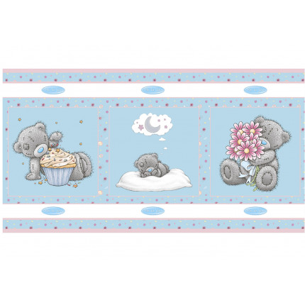 Ткань для пэчворка PEPPY ЛУЧШИЕ МОМЕНТЫ ПАНЕЛЬ ФАСОВКА 60 x 110 см 146±5 г/кв.м 100% хлопок MTY-05 голубой (арт. ЛУЧШИЕ МОМЕНТЫ ПАНЕЛЬ)