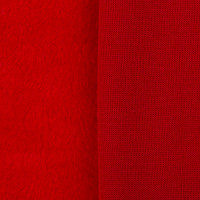 PEPPY PLF Плюш трикотажный PLF ФАСОВКА 50 x 50 см 390±10 г/кв.м 50% хлопок, 50% полиэстер 19-1664 красный 