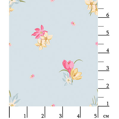 Ткань для пэчворка PEPPY ВЕСЕННИЙ ЭТЮД ФАСОВКА 50 x 55 см 146 г/кв.м 100% хлопок ВЭ-17 голубой (арт. ВЕСЕННИЙ ЭТЮД)