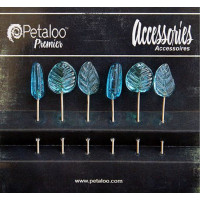 Petaloo 1475-005 Шпильки декоративные "Petaloo" 1475-005 Glass Ornament Pins х 6 шт.-Blue 