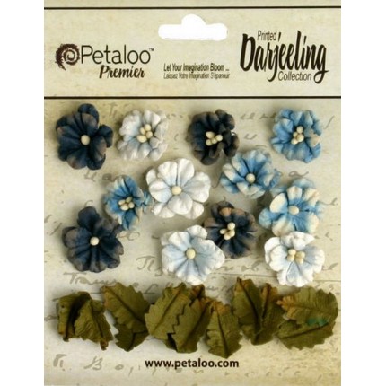 Набор цветов бумажных "Petaloo" 1465-103 Darjeeling Petites х 24  Teas (арт. 1465-103)
