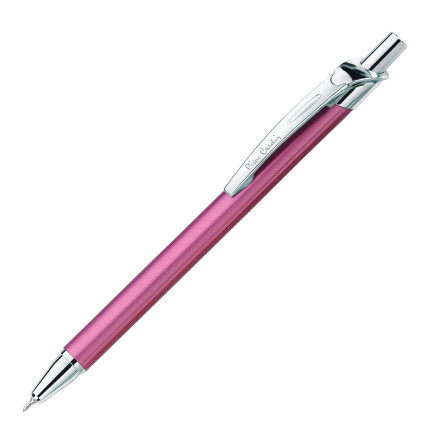 Ручка подарочная шариковая PIERRE CARDIN "Actuel", корпус розовый, алюминий, хром, синяя, PC0503BP (арт. PC0503BP)