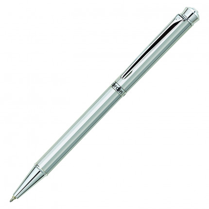 Ручка подарочная шариковая PIERRE CARDIN "Crystal", корпус серебряный, латунь, хром, синяя, PC0708BP (арт. PC0708BP)