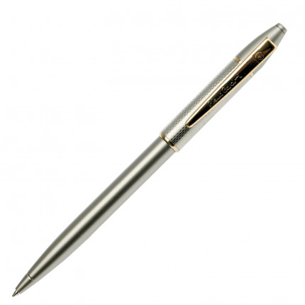 Ручка подарочная шариковая PIERRE CARDIN (Пьер Карден) "Gamme", корпус серебристый, латунь, золотистые детали, синяя, PC0803BP (арт. PC0803BP)