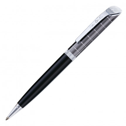 Ручка подарочная шариковая PIERRE CARDIN (Пьер Карден) "Gamme", корпус черный/серый, акрил, хром, синяя, PC0873BP (арт. PC0873BP)