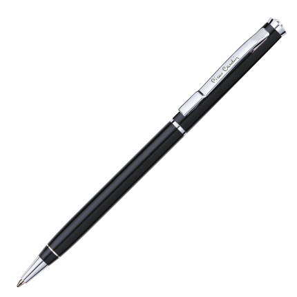 Ручка подарочная шариковая PIERRE CARDIN (Пьер Карден) "Gamme", корпус черный, алюминий, хром, синяя, PC0892BP (арт. PC0892BP)